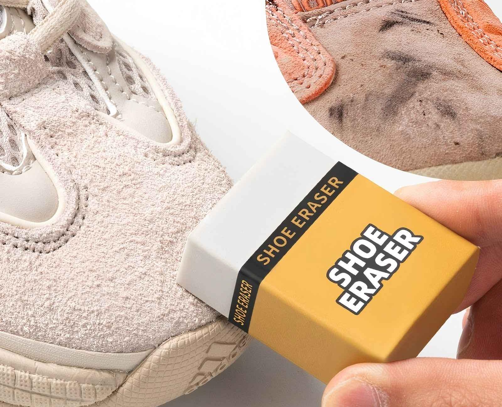 Sneaker Care Cleaner - ยางลบทำความสะอาดรองเท้า, ยางลบรองเท้าผ้าใบแบบพกพา ไม่ต้องซัก ขจัดคราบรองเท้า, แปรงยางลบคราบรองเท้า