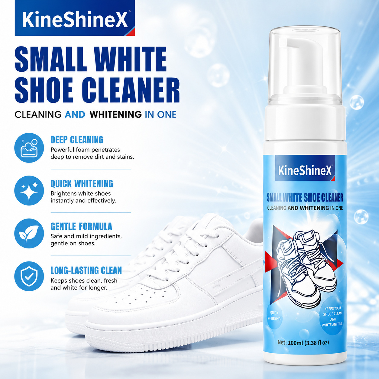 ชุดทำความสะอาดรองเท้า Gihen โฟ - Care For Sneaker บทวิจารณ์และราคา